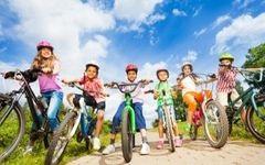 Photo of kids on bikes